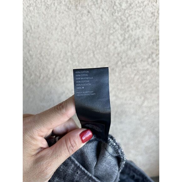 We The Free Bailey Black Denim Frayed Hem Skirt - Size 26 - Picture 10 of 10